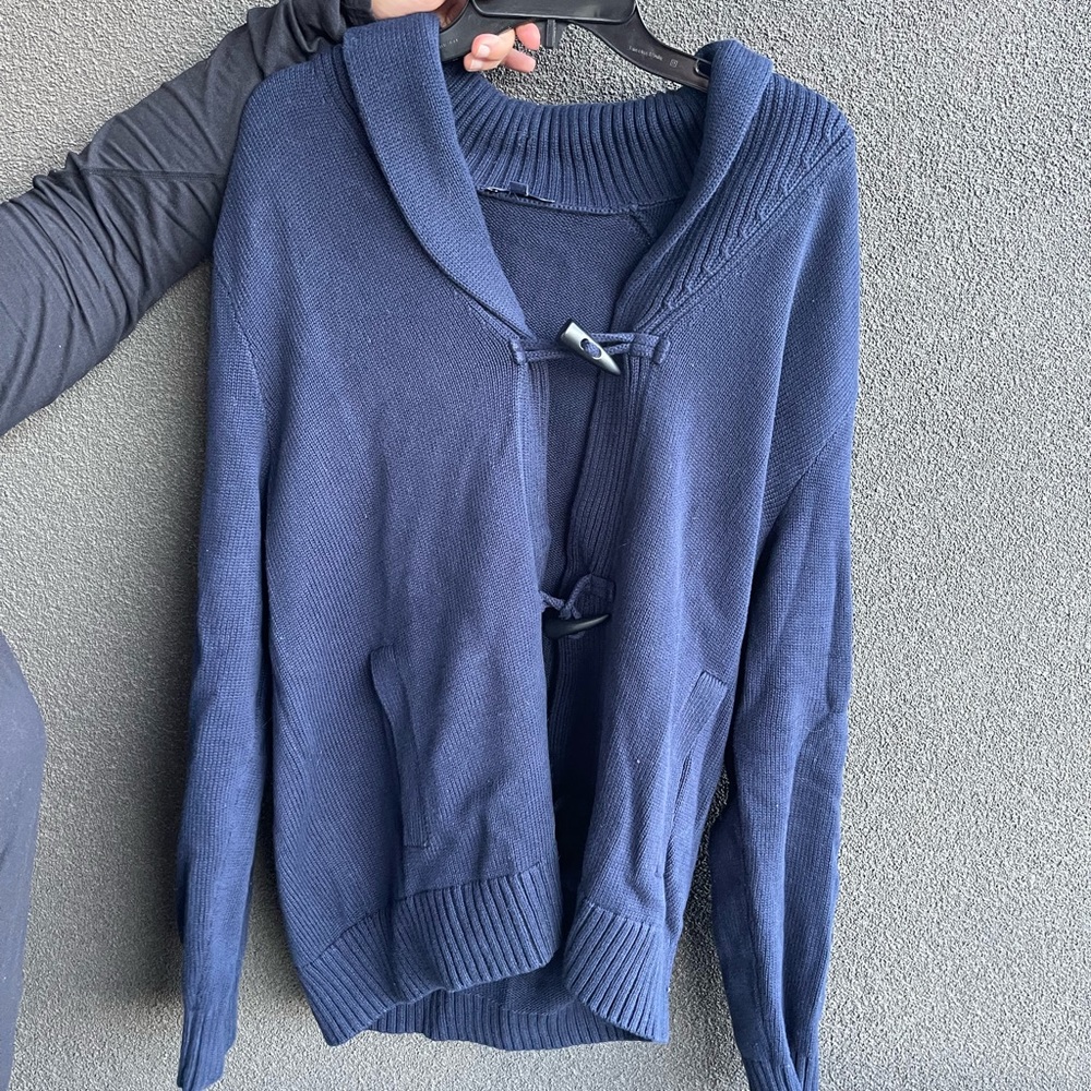 Navy Blue cardigan sweater from Gap size XL